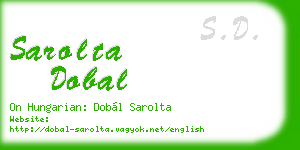 sarolta dobal business card